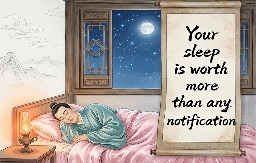 Put Down Your Phone Half an Hour Before Bed